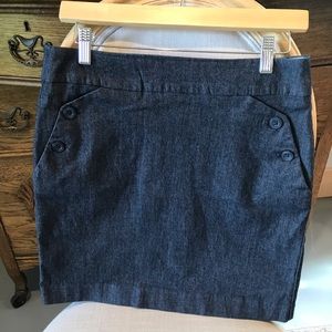 Stretch Denim above the knee skirt